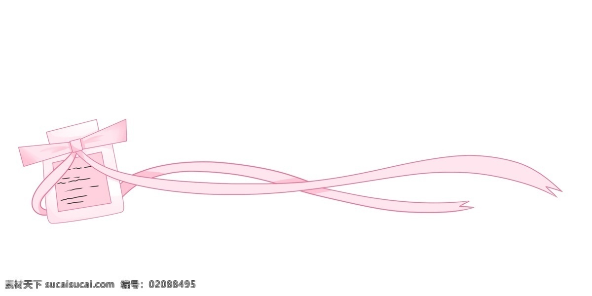 蝴蝶结 礼盒 分割线 粉色蝴蝶结 装饰蝴蝶结 漂亮的分割线 粉色礼盒插画