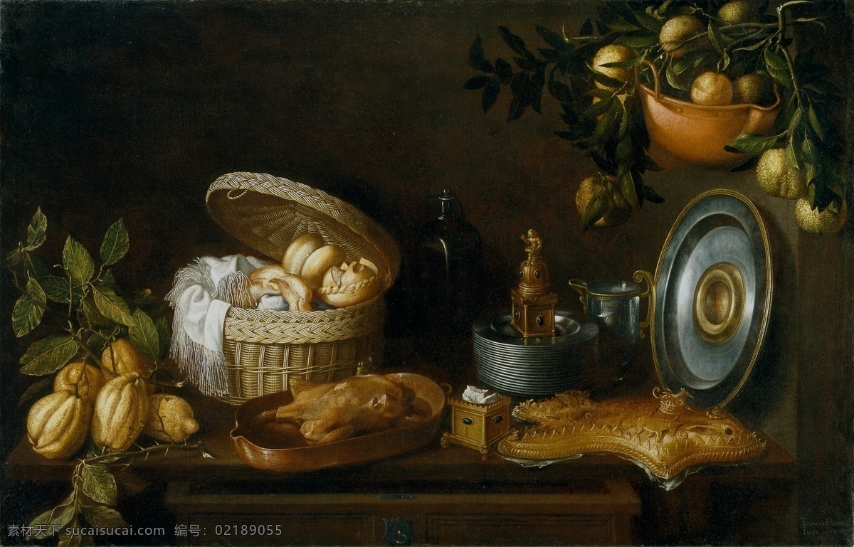 静物 水果 瓜果 蔬菜 器皿 食物 印象 画派 写实主义 油画 装饰画 bodegon tomas hiepes 苹果 无 框 画 装饰素材