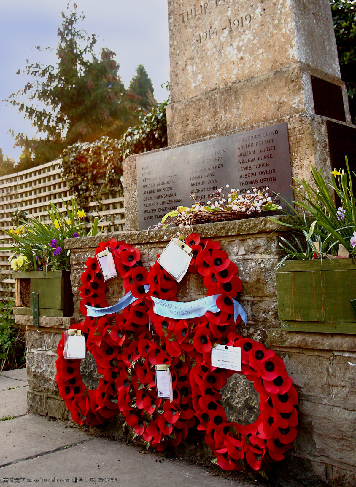 英国 战争 纪念馆 罂粟花