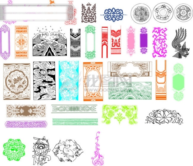 cdr格式 精典 花纹 边框 矢量 矢量图 花纹花边