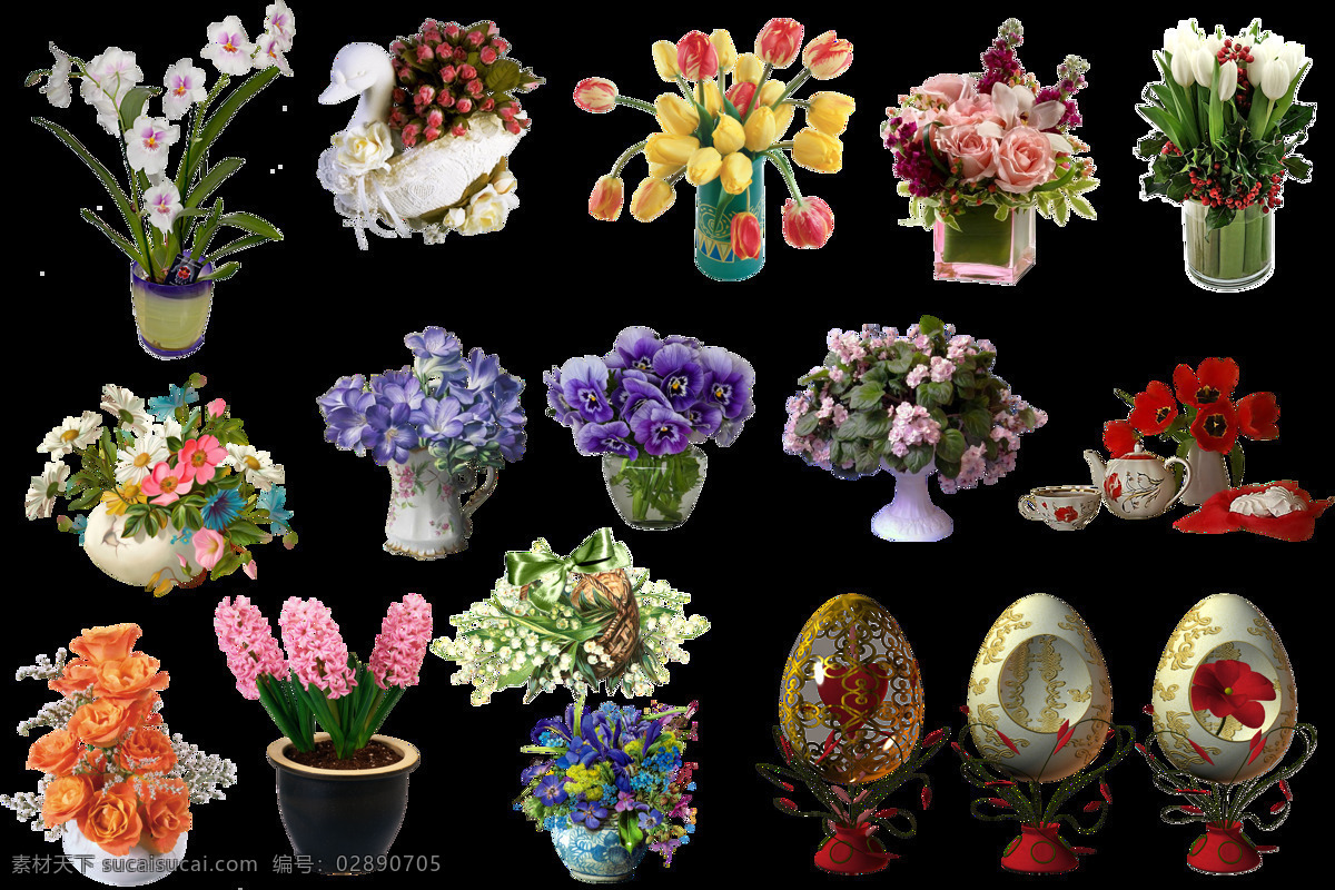 花艺 鲜花 花朵 植物 插花 花卉 插花集合 花草 生物世界