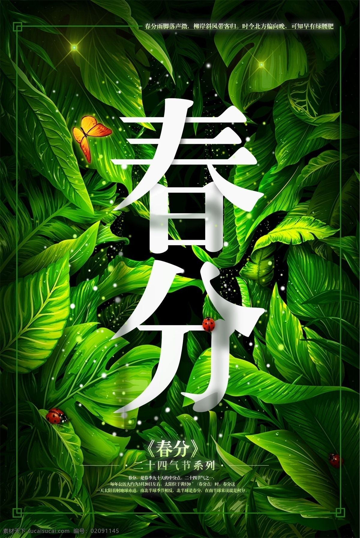 简约 大气 二十四节气 春分 创意 海报 简约创意 大气简约 创意简约