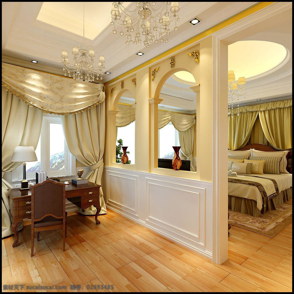 金色 窗帘 室内 装修 家居装饰素材 室内设计