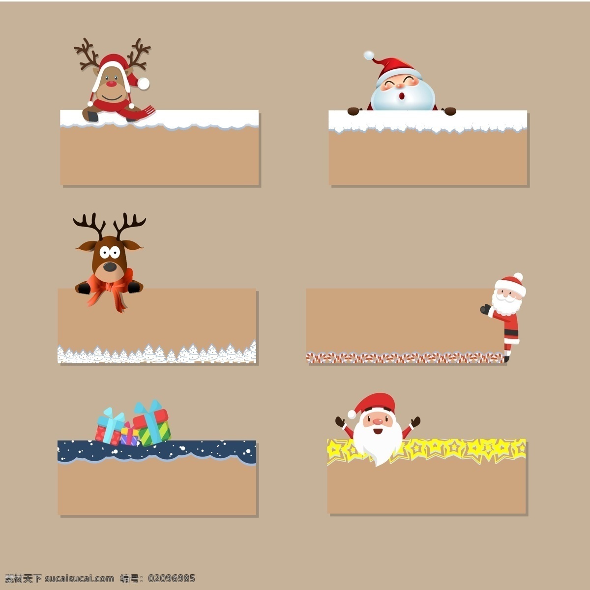 圣诞节 促销活动 标签 对话框 促销对话框 活动标签 圣诞老人 鹿子 雪花 圣诞树 礼盒 星星 糖果 卡通可爱标签