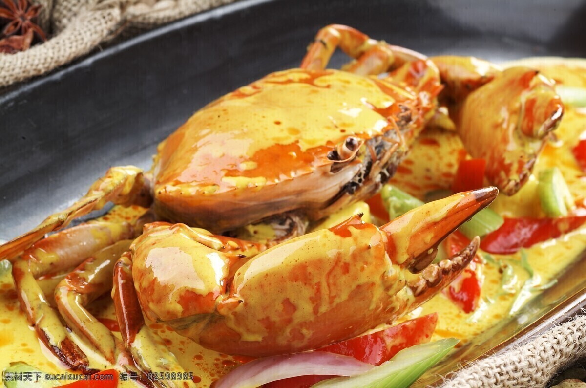 泰式咖喱蟹 咖喱蟹 泰国菜 东南亚美食 泰国美食 美味 泰国旅游 高清菜谱用图 餐饮美食 传统美食