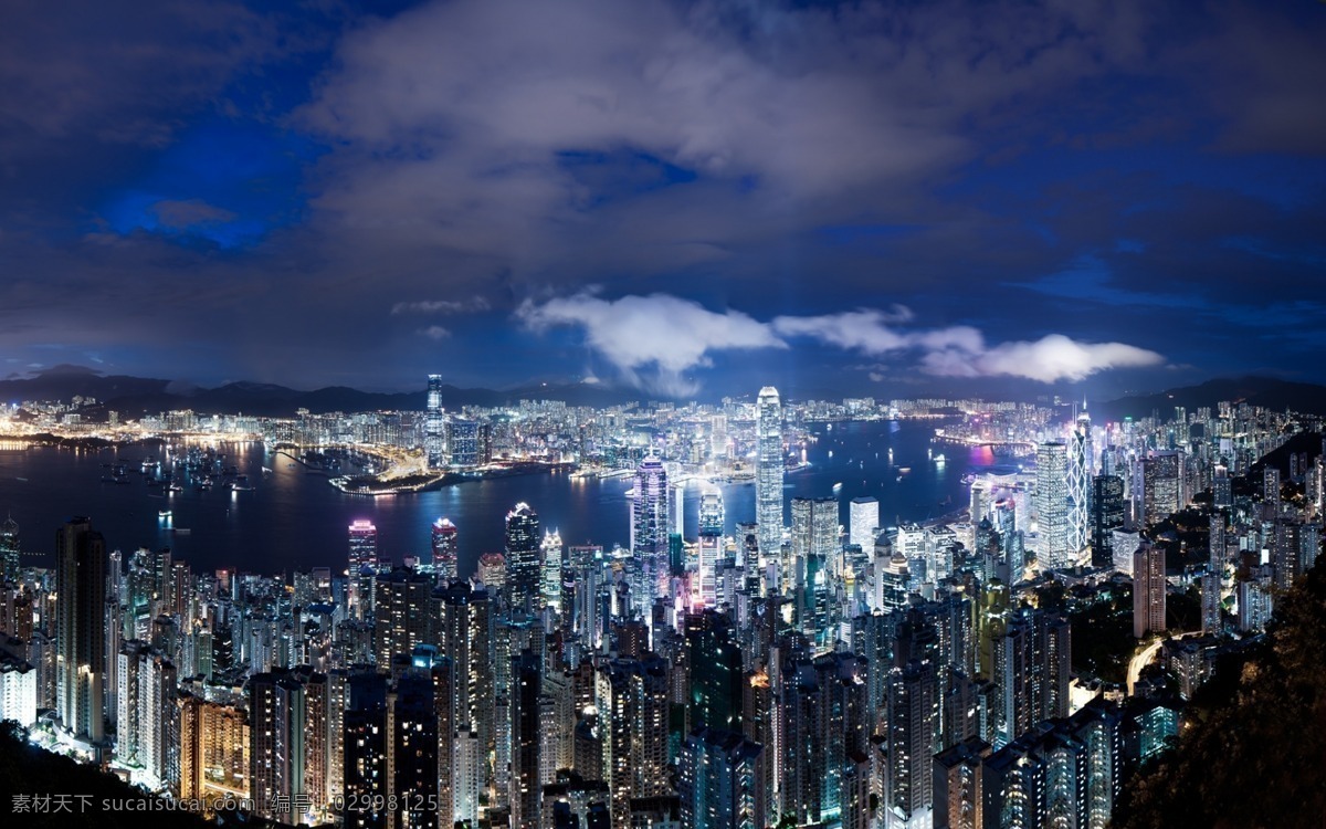 香港夜景 夜景 维多利亚港 美丽香港 海滨城市 城市夜景 旅游摄影 国内旅游