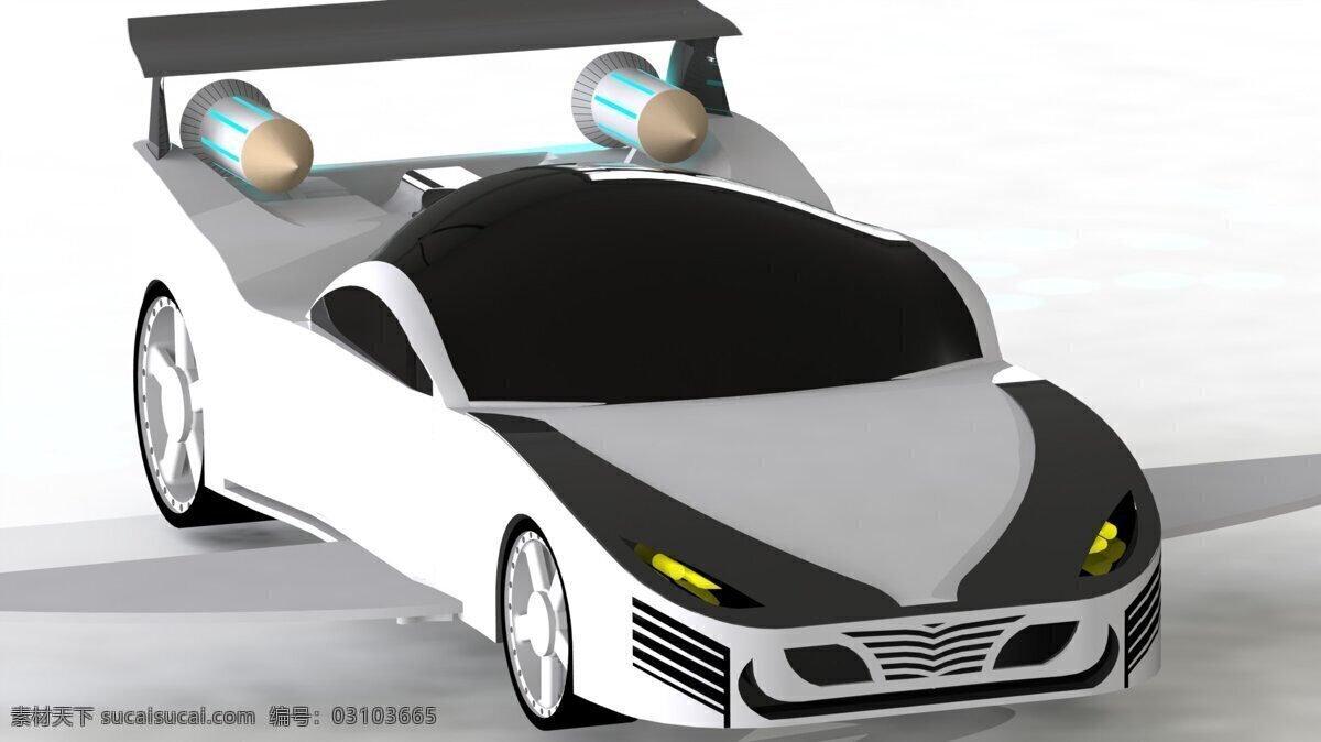 未来 汽车 飞船 replicator2 3d模型素材 建筑模型