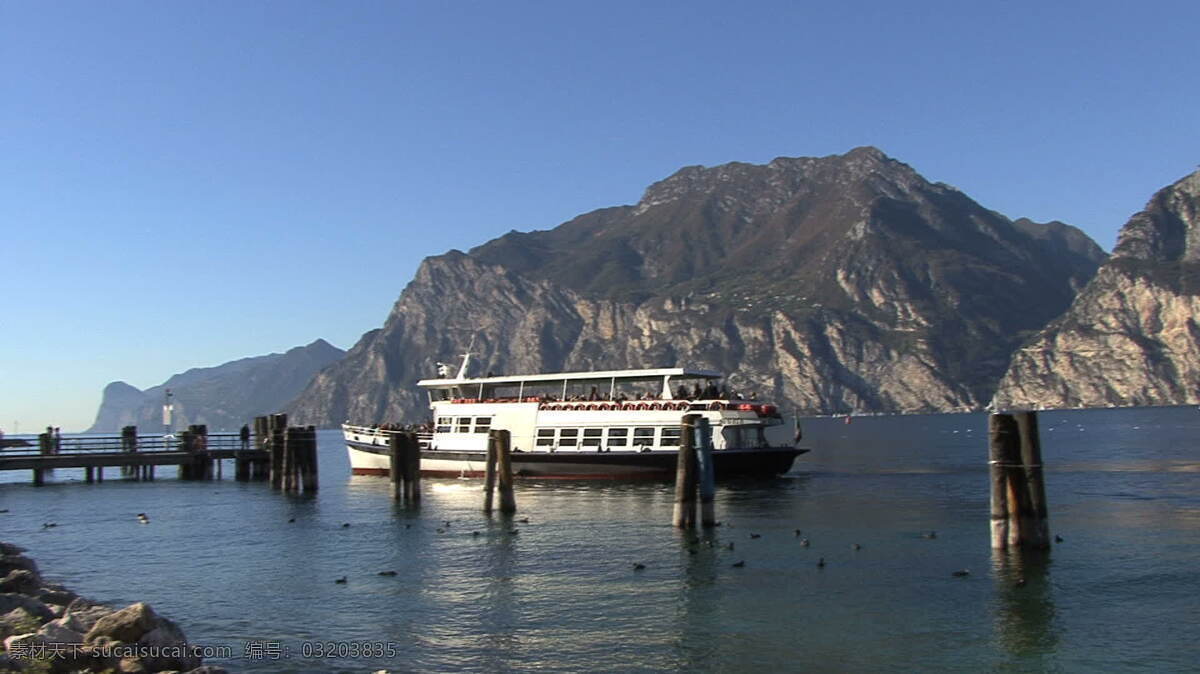 意大利 加尔达湖 torbolo 船 码头 股票 视频 船舶 港口 海岸 湖 警察 威尼托 巴多利诺 拉戈 水 其他视频