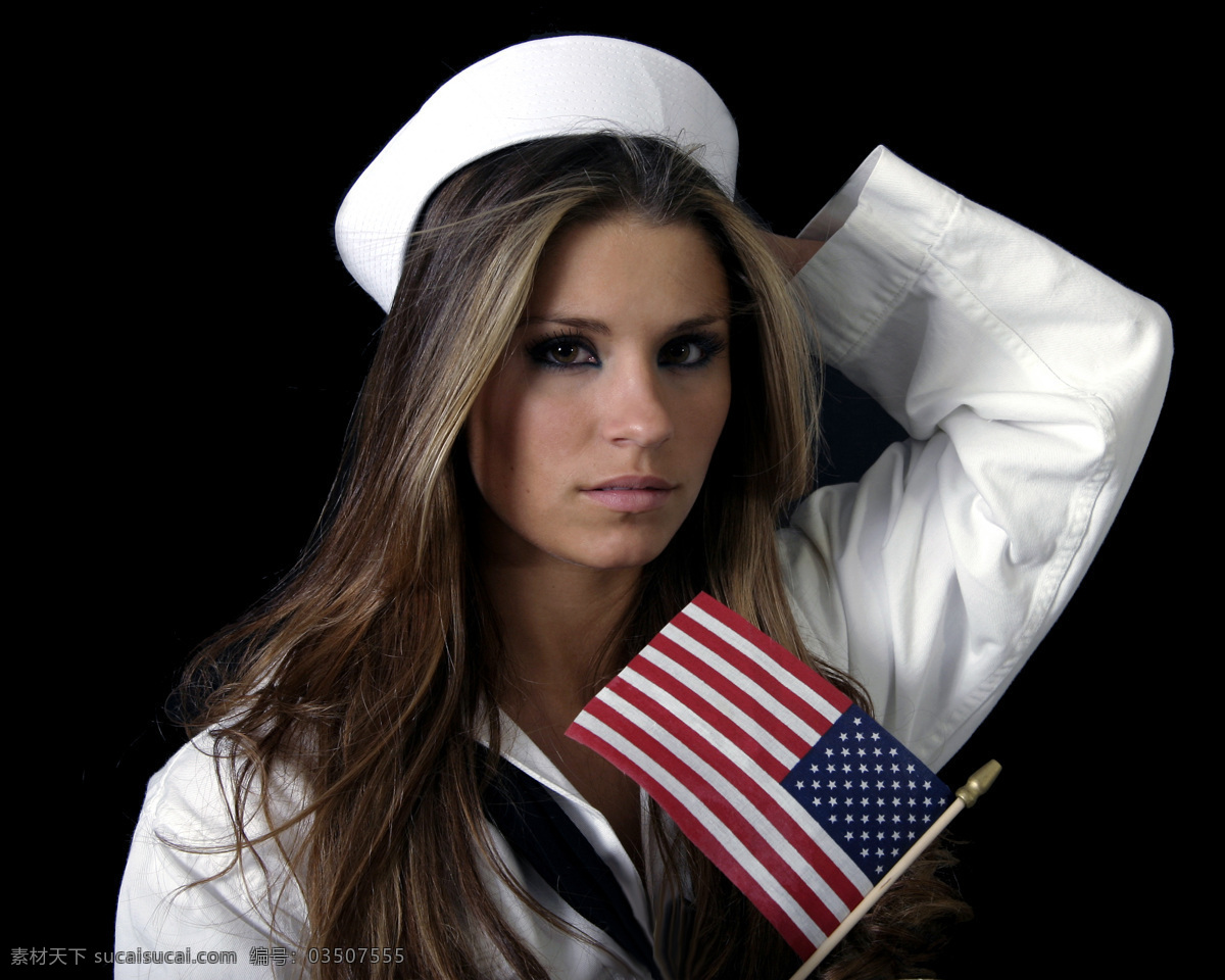 穿 军装 美女图片 外国女性 女人 性感美女 时尚美女 模特 美女写真 海军 制服诱惑 生活人物 人物图片