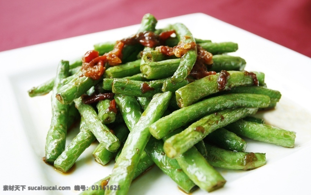 马 拉 盏 炒 四季豆 马拉 盏炒 小炒 广东 新鲜 餐饮美食 传统美食