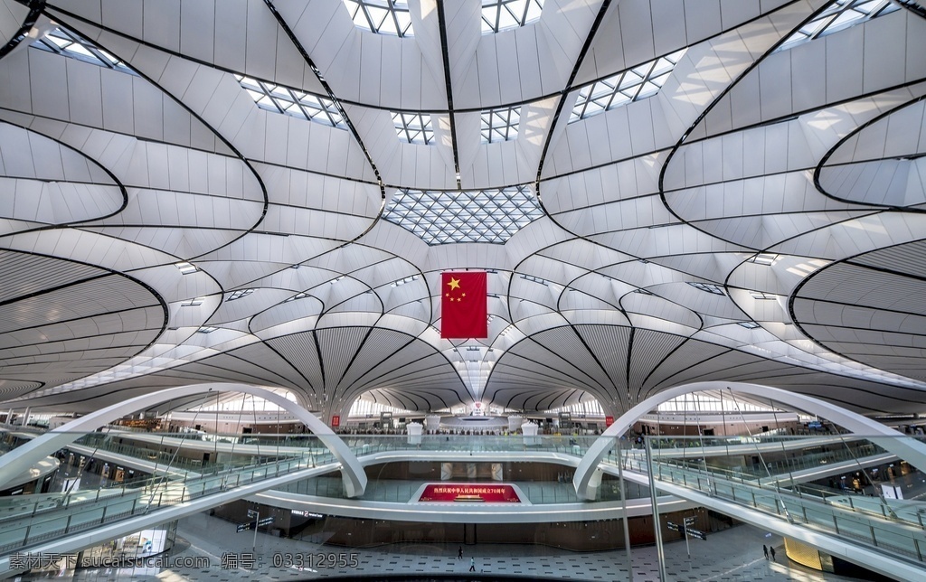 北京大兴机场 机场内部 空间结构 机场建筑 候机大厅 机场美图 建筑园林 建筑摄影