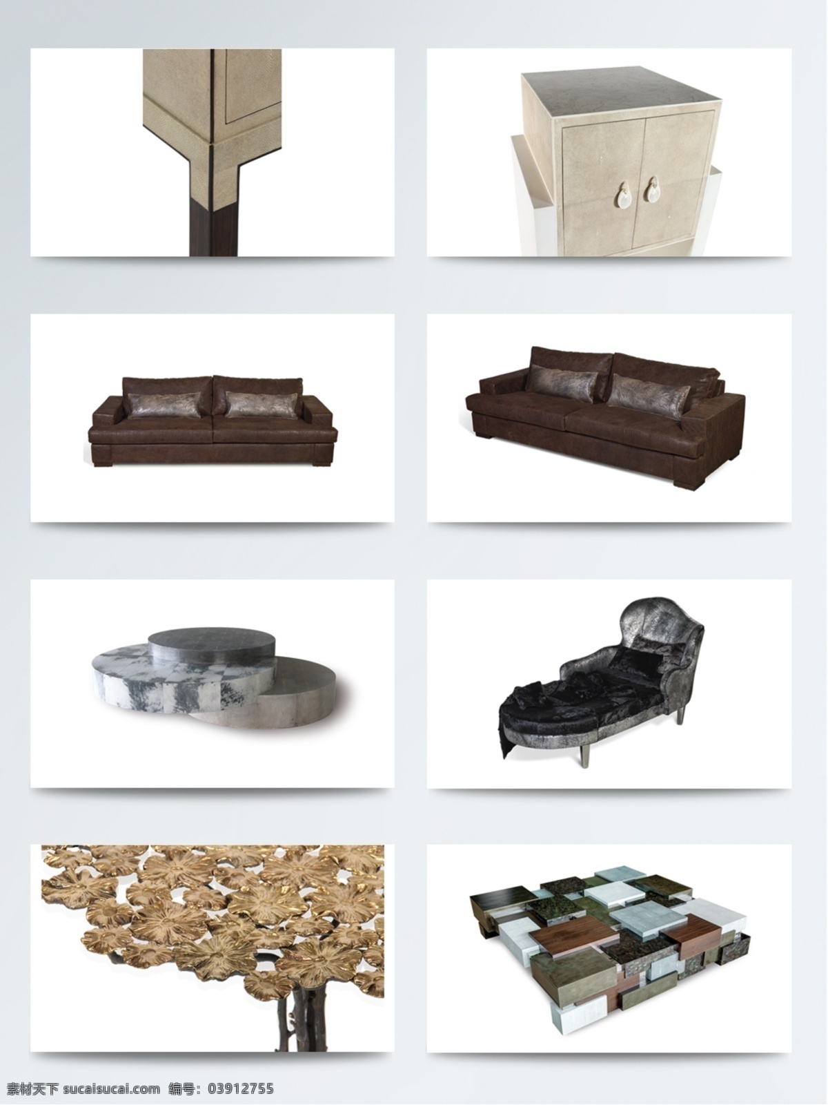 中国 风 金属 沙发 不规则茶几 木质柜子 桌椅 家居 金属茶几