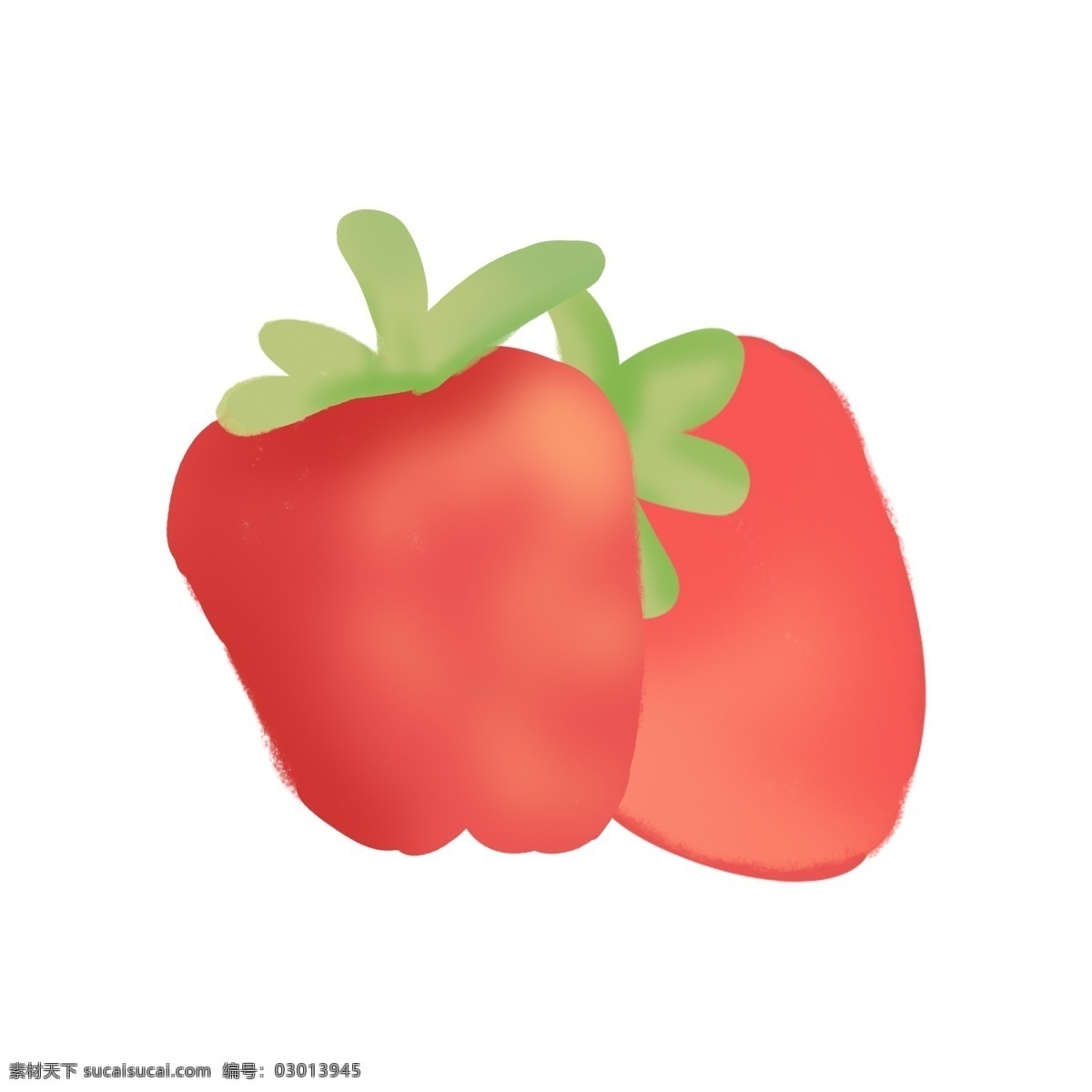 手绘 新鲜 草莓 水果 插画 新鲜草莓 卡通 免 扣