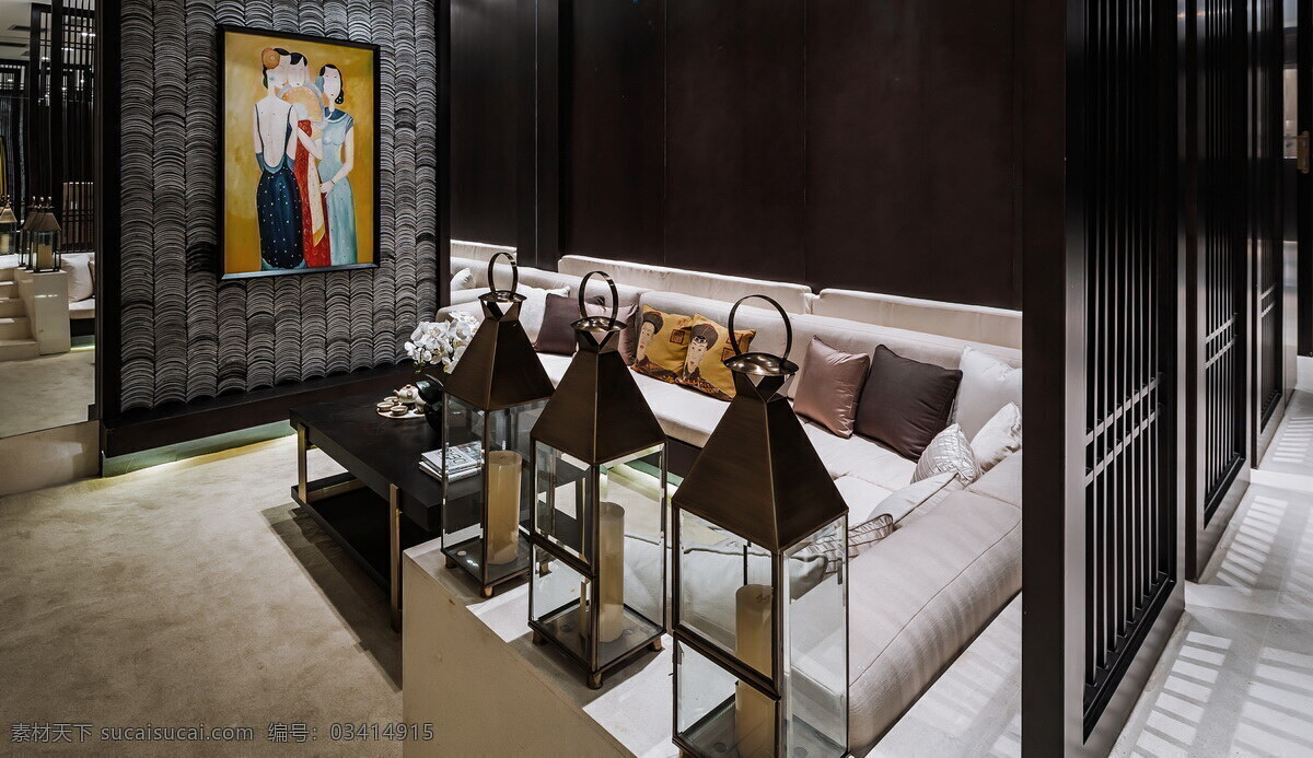 现代 时尚 艺术 风格 客厅 白色 软 沙发 室内装修 图 浅褐色地板 客厅装修 白色沙发 浅灰色背景墙