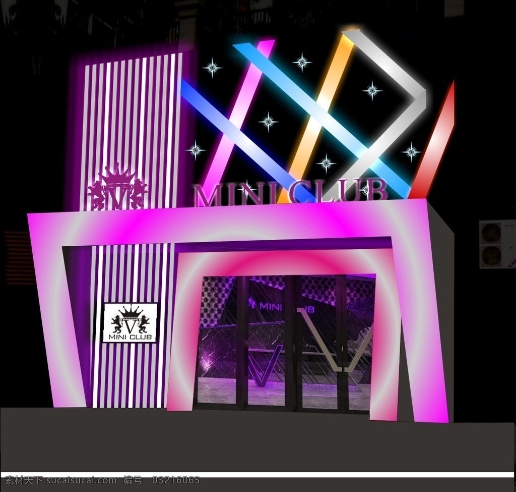 时尚 酒吧 门 头 门头设计 酒吧门头 门头 时尚吧 迷你吧 cdrx4 数码管 透光石 minibar 十字星光源 酒吧外观设计 源文件 其他设计 矢量