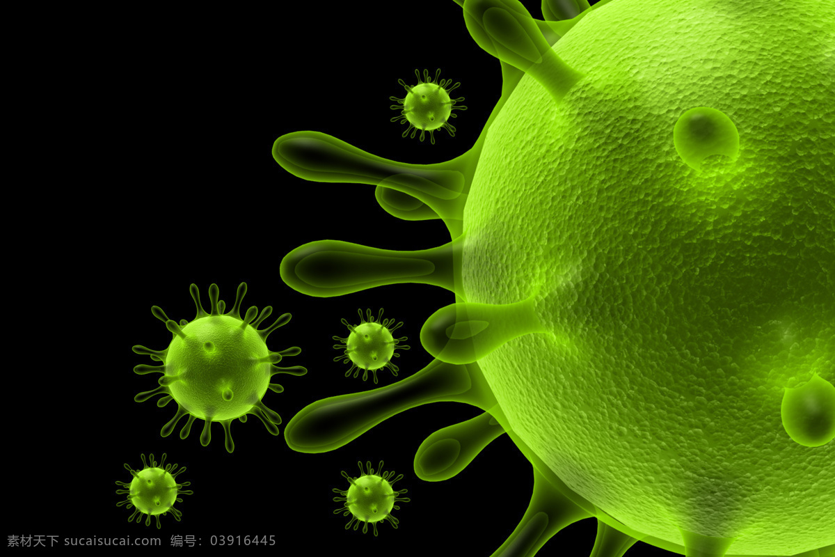 病毒 细菌 微生物 入侵 吞噬 疾病 埃博拉 细胞 禽流感 非典 电子显微镜下 传染病 医学 医疗 3d 医疗护理 现代科技