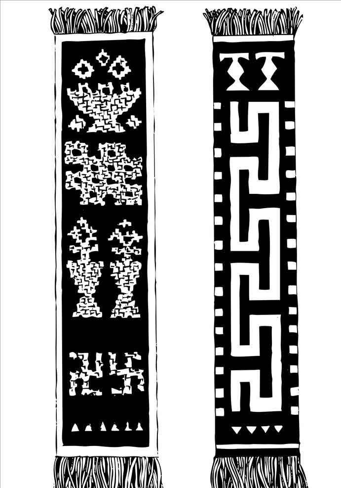 花纹 图案 藏族图案 线条花纹 藏族文化 藏族元素 底纹边框 其他素材