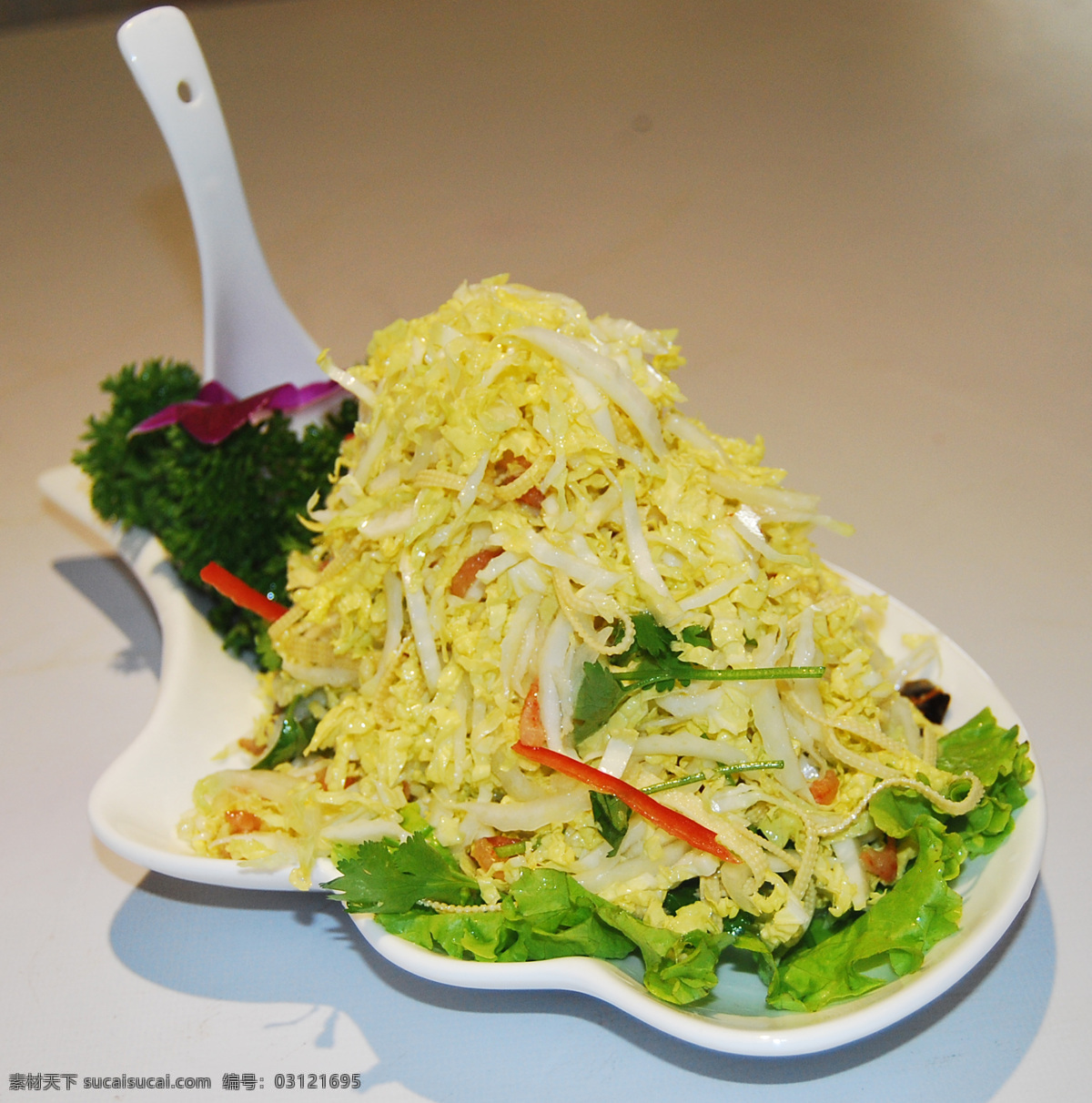 凉拌娃娃菜 凉拌白菜心 凉菜 爽口凉菜 中式菜肴 中餐 餐厅菜谱 中华美食 传统美食 餐饮美食