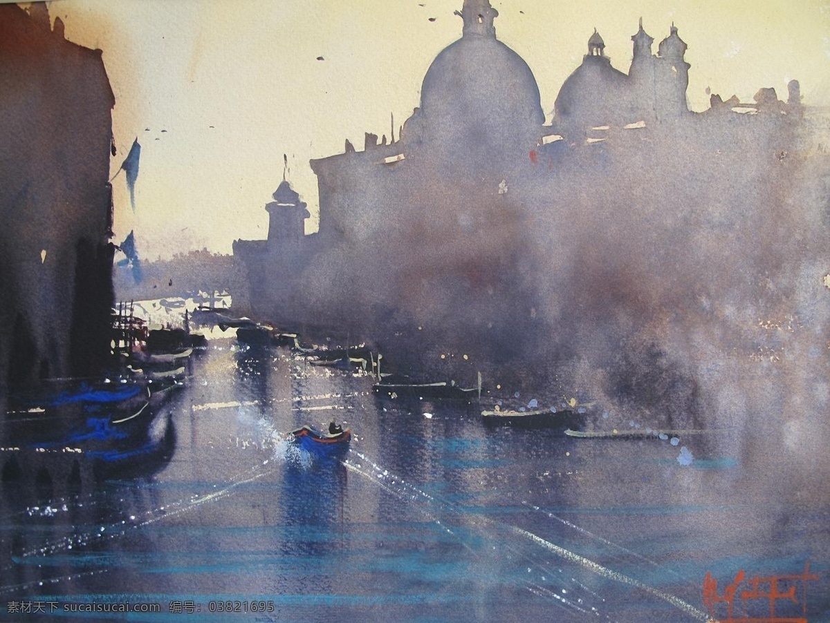 水彩 约瑟夫 joseph zbukvic 澳大利亚 水彩画 画家 街道 风景 绘画书法 文化艺术