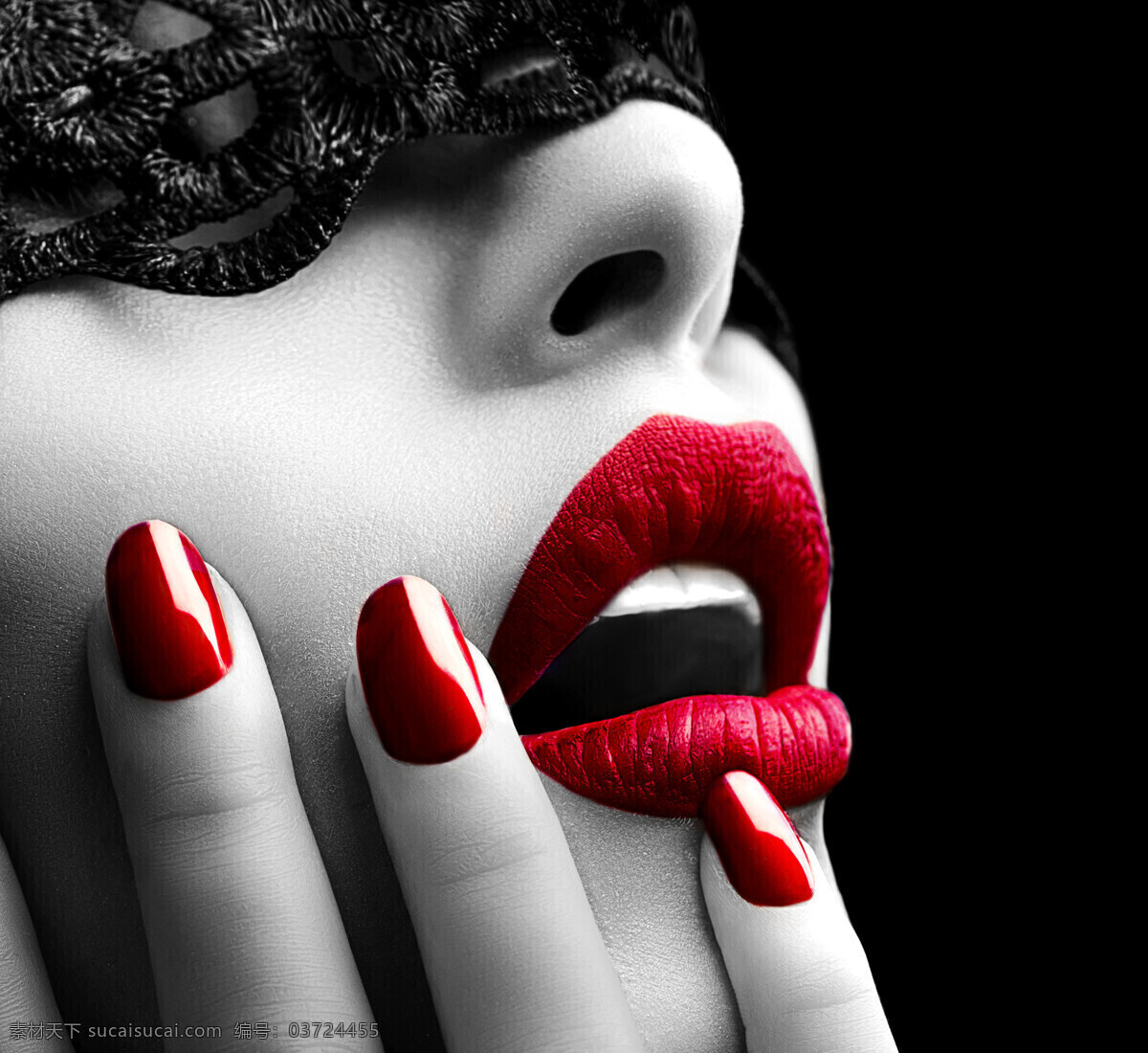 红唇 性感美女 红指甲 性感 女人 美女 外国女人 美女模特 美女图片 人物图片
