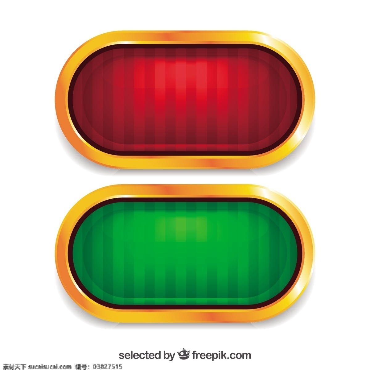 红色 绿色 按钮 横幅 指示灯 交通 图标 高清 源文件