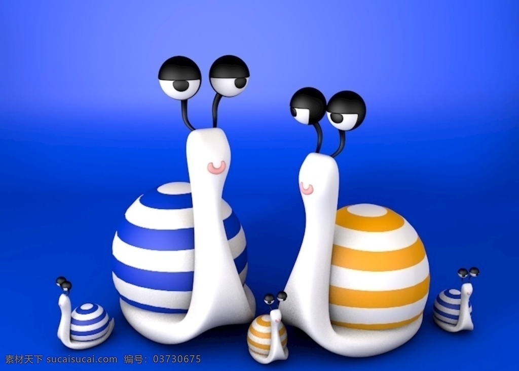 卡通 蜗牛 建模 渲染 图 建模渲染图 c4d 小蜗牛 3d设计 3d作品
