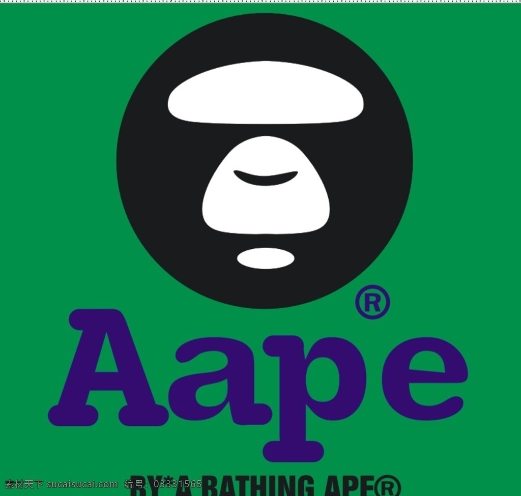 aape logo 猿人头 商标 cdr文件