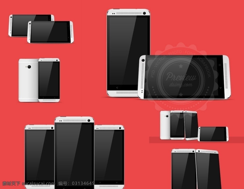 红色 背景 安卓 智能机 展示 效果 黑色 手机 智能手机 安卓手机 移动设备 分层
