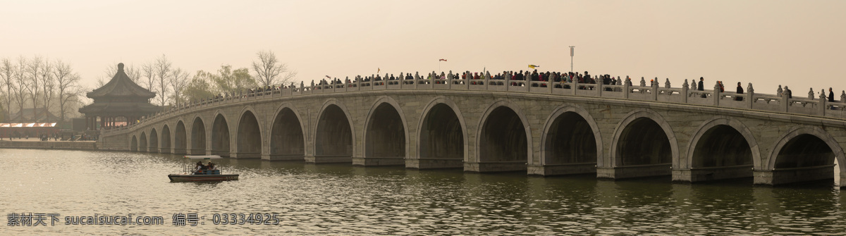 十七孔桥 北京 颐和园 秋天 桥梁 旅游摄影 自然风景