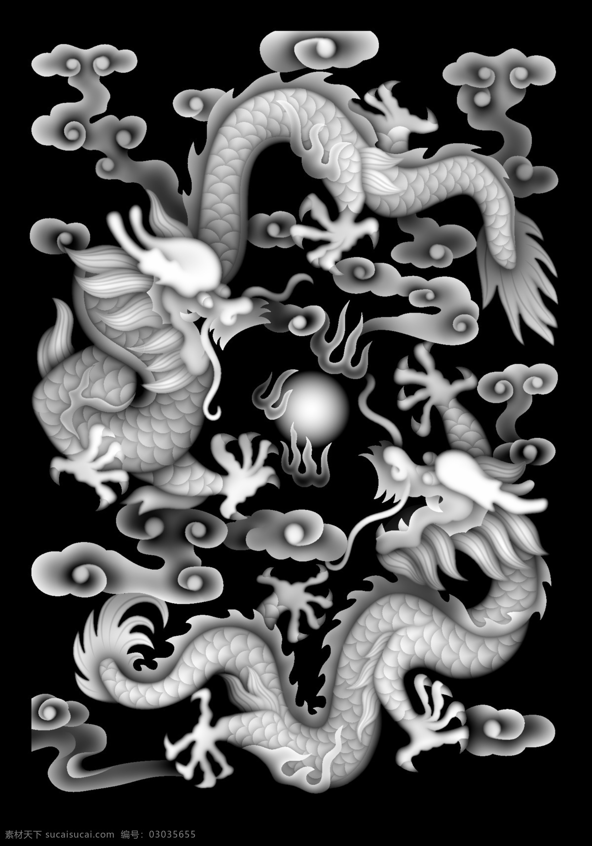 灰度图龙 灰度图 精雕图 浮雕图 雕刻图 灰度图设计 传统文化 文化艺术 bmp 迎客松