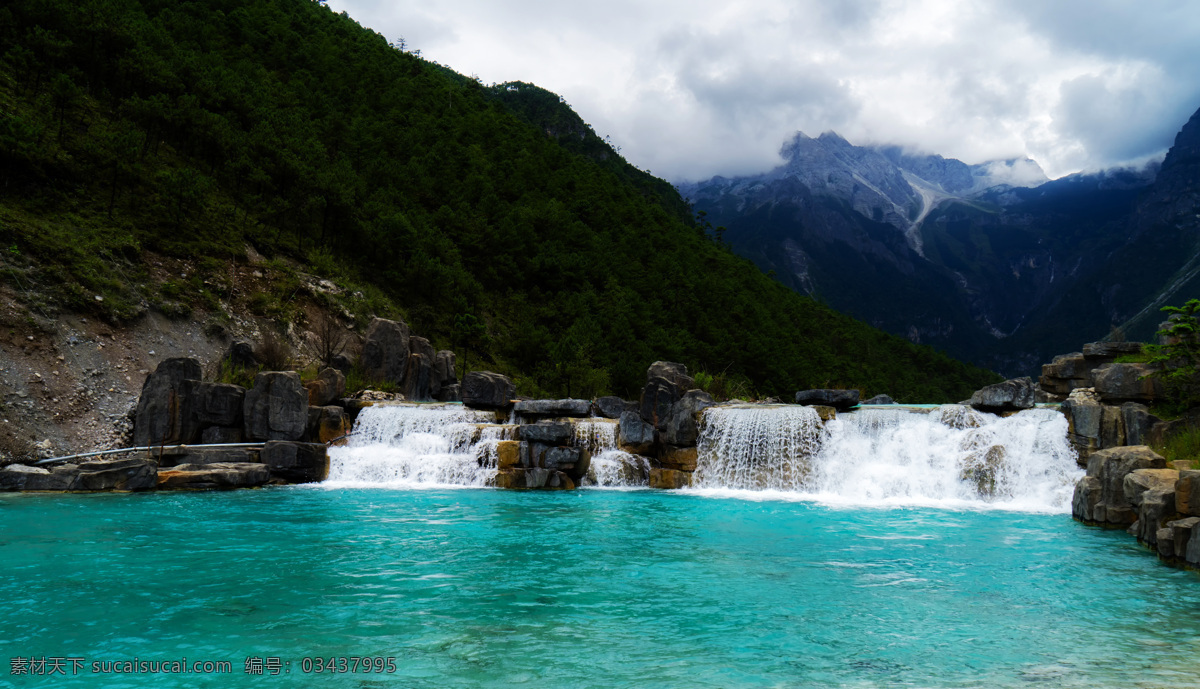 云南 玉龙雪山 蓝月 谷 风景 蓝月谷风景 旅游景点 自然景观 景点 旅游摄影 自然风景