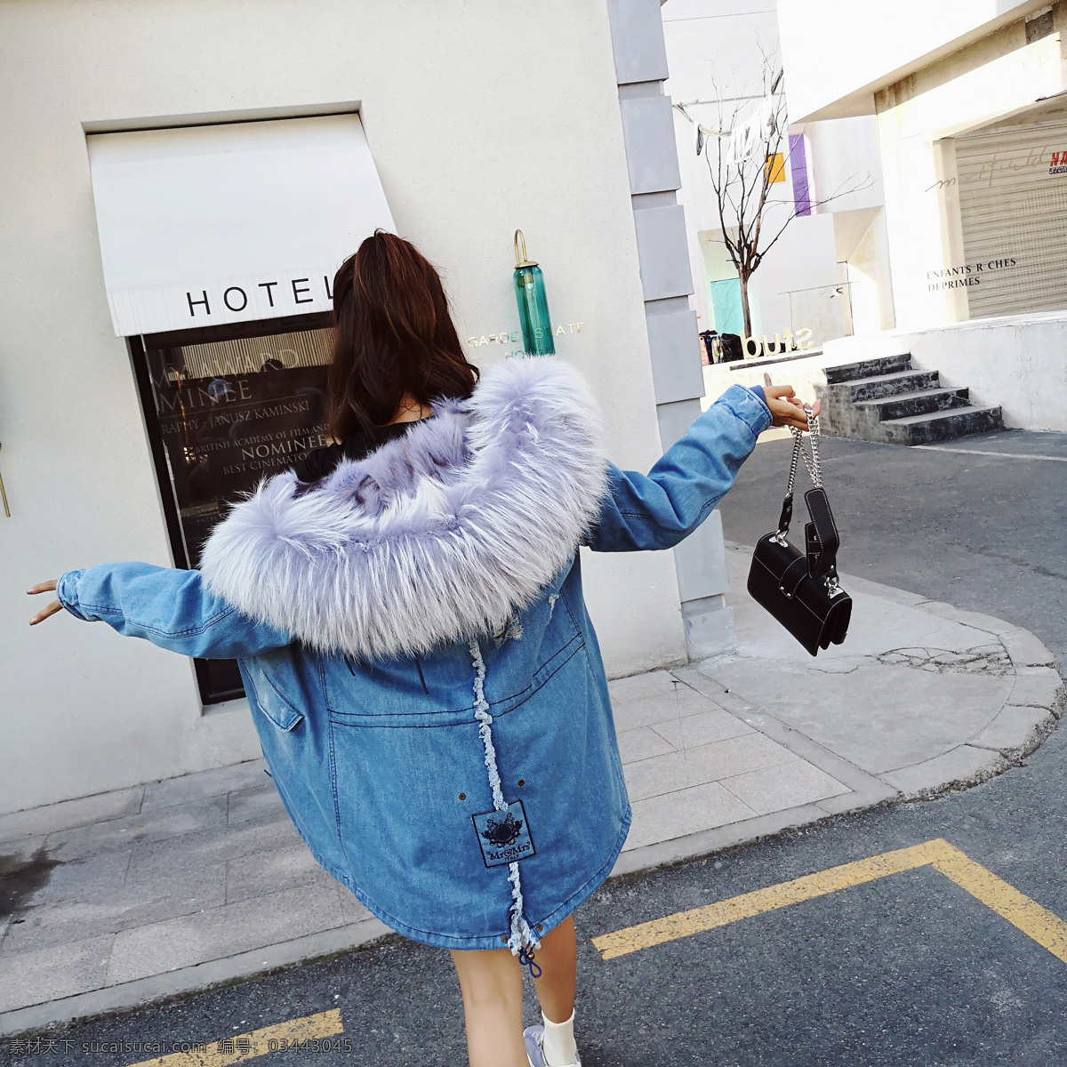 女款 派克 服 大衣 派克服 皮草 女装 网红风 时尚女装 女款大衣