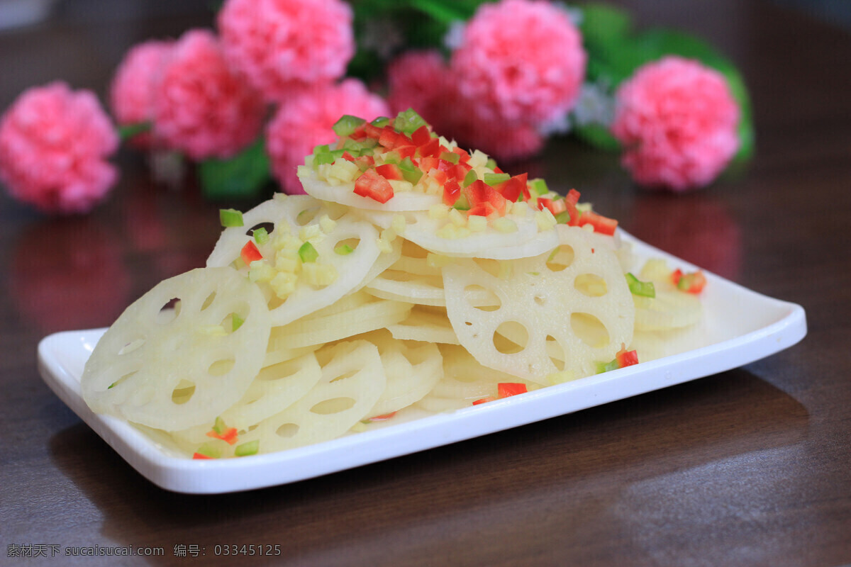 莲菜 莲藕 姜汁 姜汁莲藕 姜汁莲菜 凉菜 餐饮美食 传统美食