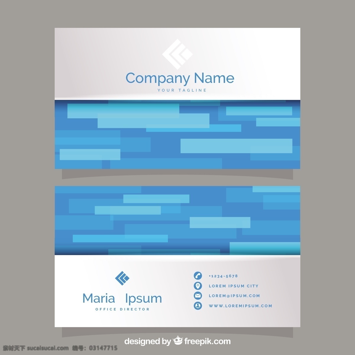 蓝色调形名片 商标 名片 商务 抽象 卡片 模板 蓝色 办公室 形状 颜色 展示 文具 公司 抽象标志 企业标识 品牌 现代
