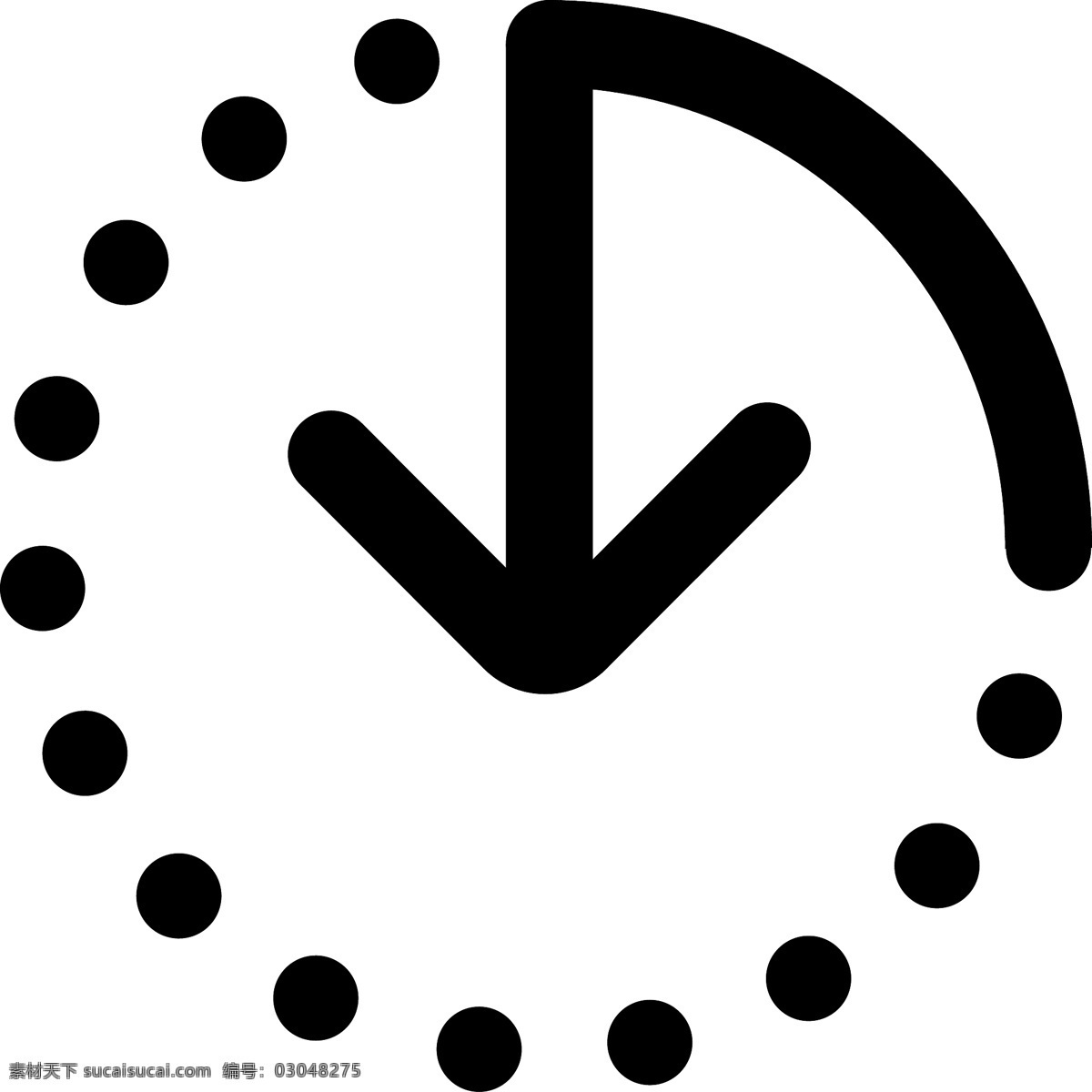 线框圆环图标 线框图标 图标 时钟 播放 暂停 按钮 线框 白色