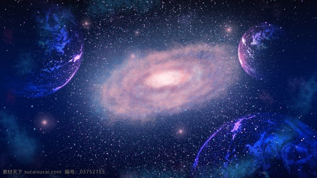 治愈 系 梦幻 星空 太空 探索 唯美 银河 插画 海报 星球 宇宙 宏大 宇宙漩涡 未来科技 桌面壁纸 文章配图