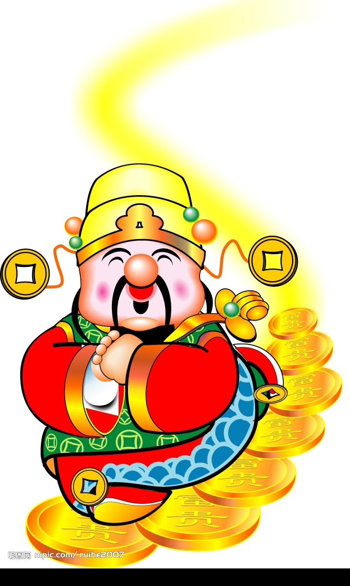 财神 矢量人物 其他人物 矢量图库