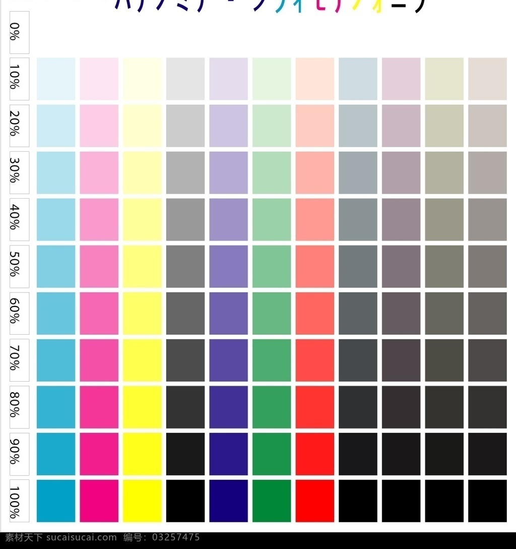 标准色谱 色谱 其他设计 2008 矢量图库