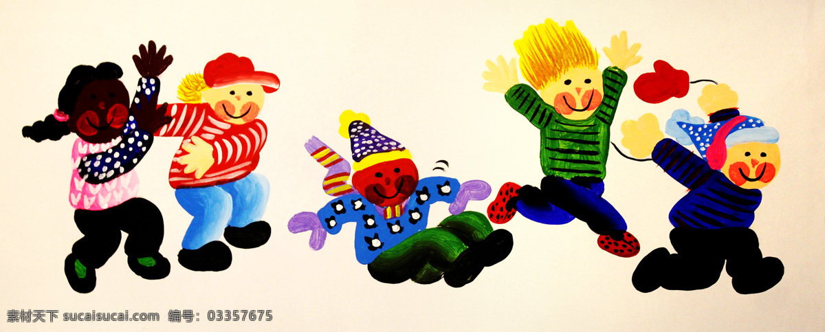 儿童 绘画书法 美术 男童 女童 跑步 人物 快乐 童年 设计素材 模板下载 快乐的童年 油画 装饰画 玩耍 油画艺术 油画作品56 文化艺术