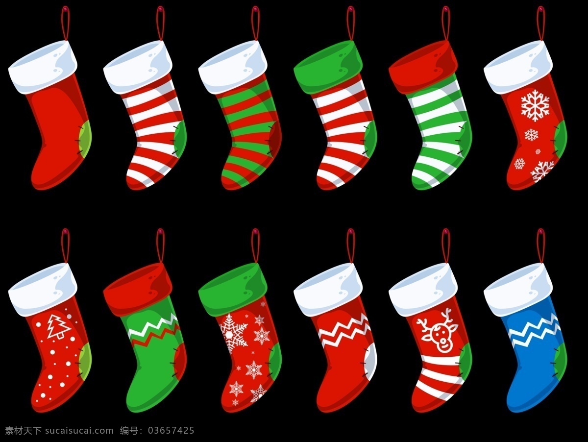 圣诞节 圣诞 袜 节日 圣诞袜 节日素材 袜子 圣诞袜子 圣诞节元素 圣诞袜素材 圣诞礼物素材 圣诞海报素材 圣诞展板素材 五颜六色袜子 卡通袜子 矢量袜子 分层袜子 可爱的袜子 装礼物袜子 各色袜子 分层