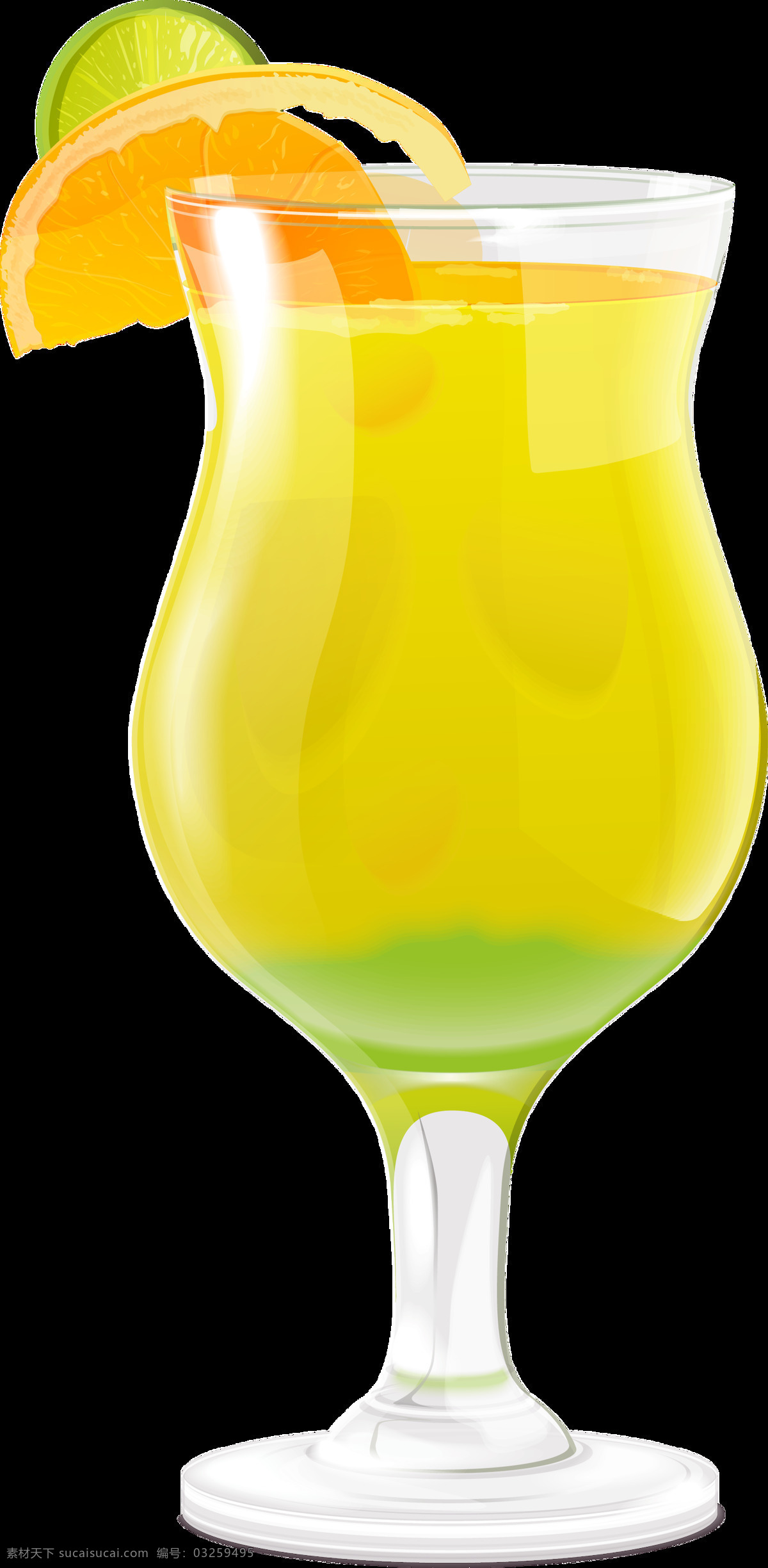 夏日 饮品 分层 果汁 透明 饮料 橙子 黄色 绿色 免扣素材 柠檬 透明素材 装饰图片