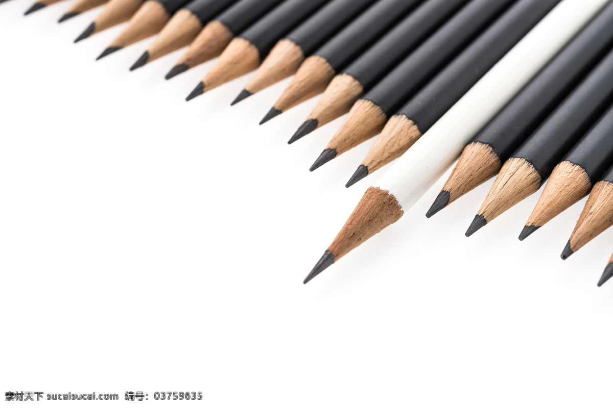 白色 黑色 铅笔 笔 绘画笔 彩色铅笔 文具 学习用品 办公学习 生活百科
