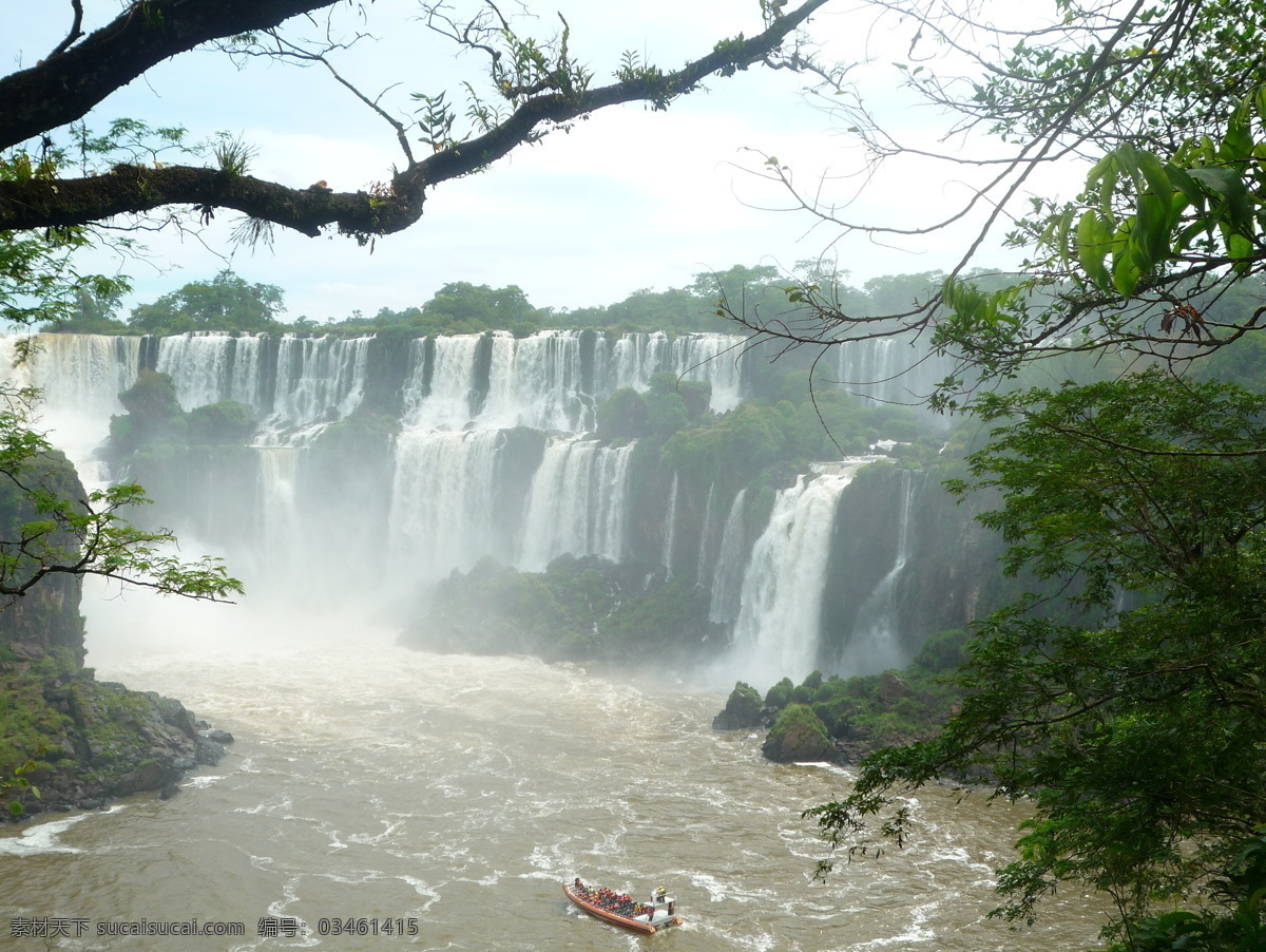 伊瓜苏大瀑布 伊瓜苏瀑布 伊瓜苏 瀑布 阿根廷 巴西 巴拉那河 河流 南美洲 国家公园 世界自然遗产 自然风景 自然景观