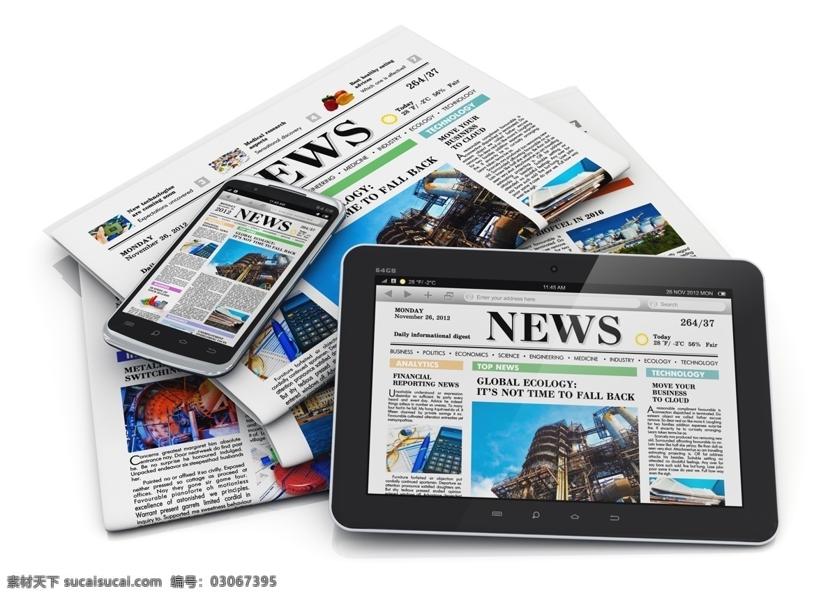 新闻 载体 报纸 手机 平板电脑 网页 电脑数码 生活百科