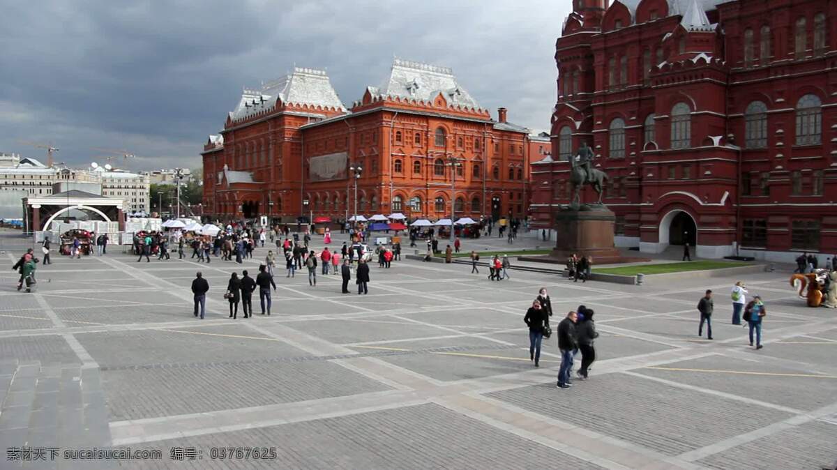 莫斯科展览 人 延时 城镇和城市 莫斯科 俄罗斯 广场 城市 人群 旅游 游客 时光倒流 时间 失效 俄语 忙碌的 行人