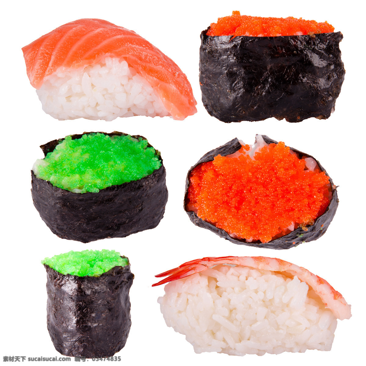 日本寿司摄影 食物 美食 寿司 紫菜卷 生鱼片 三文鱼片 外国美食 餐饮美食 白色