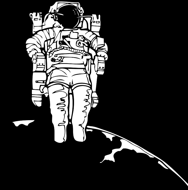 太空 行走 地球 活动 空间 太空行走 探索 宇航员 着色书 美国国家航空航天局 插画集