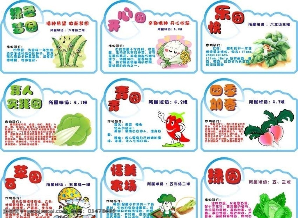 农场牌 农场 菜地 校园 文化 展板模板 矢量