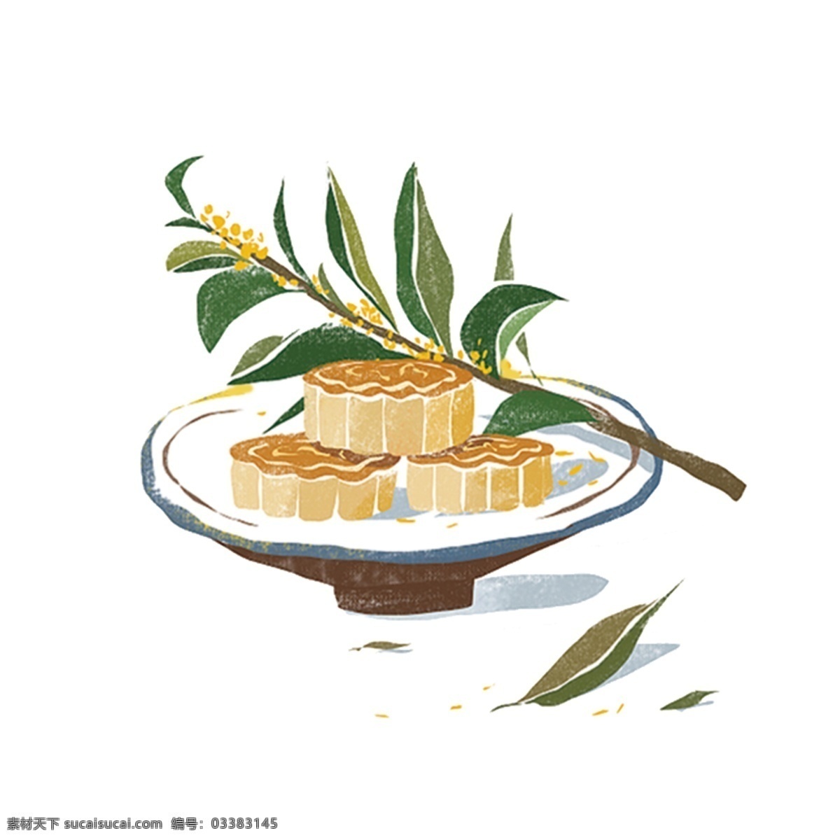 卡通 月饼 中秋节 卡通月饼 八月十五 食物 美食 中秋