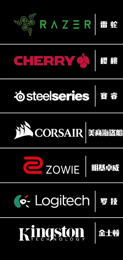 电脑外设 品牌 商 logo 电脑商标 电脑 雷蛇 海盗船 美商海盗船 赛睿 金士顿 罗技 卓威 樱桃 品牌商标 键盘 品牌商 鼠标 电竞外设 电竞商标 电竞logo 企业 标志 网吧 网咖 游戏 标志图标